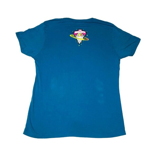 WWE WRESTLING T SHIRT L BLUE GRAPHIC THE NEW DAY RIDING A UNICORN MENS - Picture 4 of 5